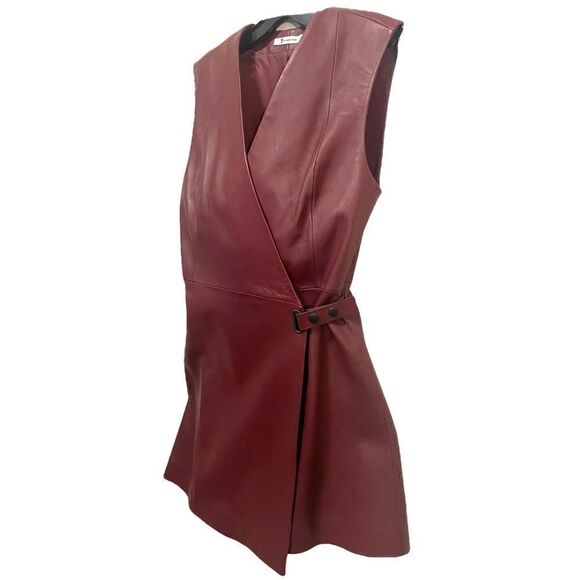 T by ALEXANDER WANG 100% Lambskin Leather Dress |Size:2| - Picture 10 of 11